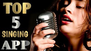 Top 5 Singing App In 2023 With Background Music And Lyrics | Best Signing App | Singing App
