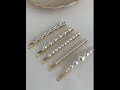 vintage girl pearl hairpin