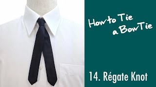 蝶ネクタイの結び方 14.合掌結び スライド版|14.Régate Knot| Slide Version | How to Tie a BowTie