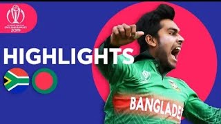 #cwc2019 :- fifth match of the CWC South South Africa vs bangladesh full Highlights