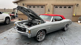 FOR SALE CALL 9168567931 or VICTORYLAPCLASSICS.NET    1972 Drop Chevelle Restomod