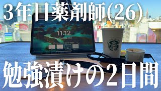 休日の朝6時半に起きて勉強しまくる3年目目薬剤師(26)📝🖇vlog | 休日も勉強漬け | Study vlog | 勉強ルーティン | 筋トレ | vlog