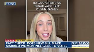 Fact check: Would SAVE Act disqualify voters who have changed their names?
