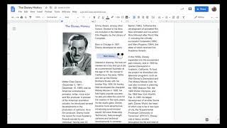 Google Docs - Text Formatting & Columns