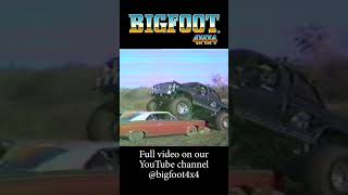 First BIGFOOT Monster Truck Car Crush #shorts #short #shortsviral #monstertruck #monstertrucks