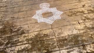 Friday kolam/ Daily Kolam designs/ Step by Step Muggulu design/ Traditional Art