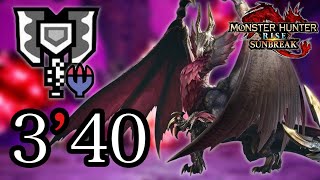 【MHR:Sunbreak】Malzeno 3:40 Charge Blade solo