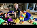 new poppy playtime plush unboxing huge epic battle with fnaf minecraft u0026 trevor henderson plush