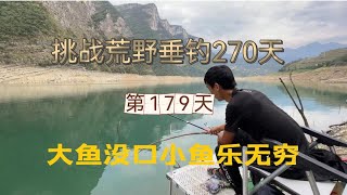 挑戰連續野釣270天 第180天 自制木棍魚竿釣魚 樂趣無窮！