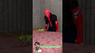 Spiderman vs Grasshopper what the hell is what? #spiderman #grasshopper #shorts #status #trending