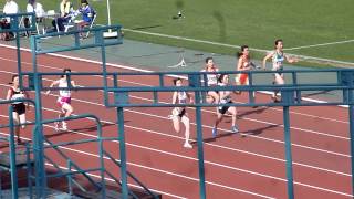 女子１００ｍ　横浜市高校総体陸上２０１４