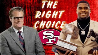 Mel Kiper’s 1st round draft has the 49ers adding beef 🥩 in the trenches😎