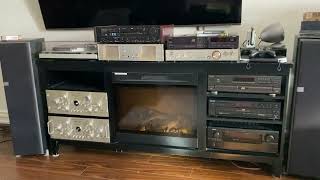 Nakamichi BX 100 w/Luxman C02, Denon DRA 755 #luxman #denon #nakamichi #kitaro #stereo #preamp #live