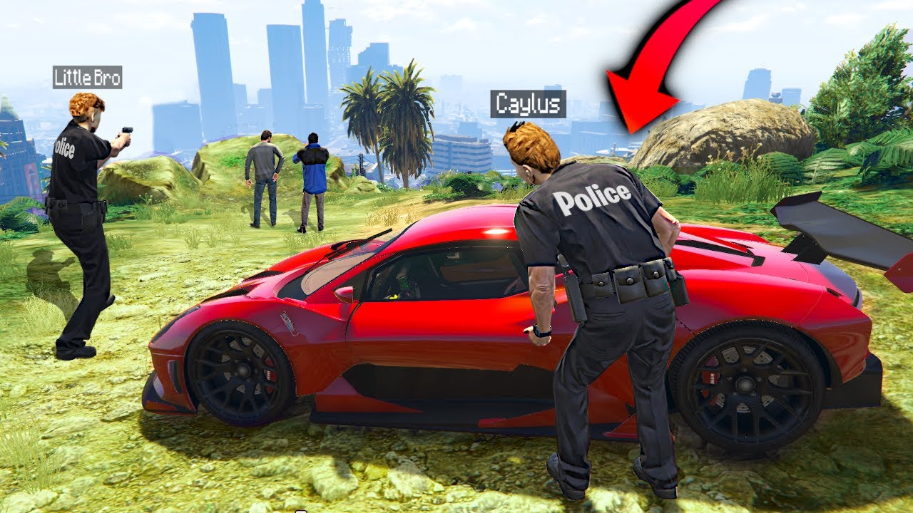 Stealing RARE Supercars As FAKE COP In GTA 5 RP.. - YouTube