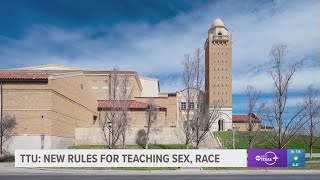 Texas Tech University System reveals new standards or teaching sex, race