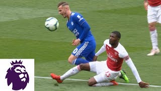 Maitland-Niles sent off after sliding tackle against Leicester City | Premier League | NBC Sports