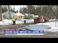 Water main break reported in Longmeadow