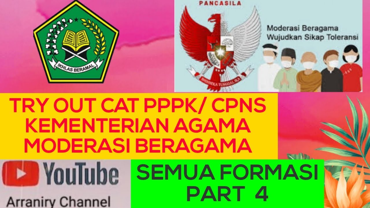 SOAL PPPK MODERASI BERAGAMA SEMUA FORMASI 4 #pppkkemenag #p3k #pppk # ...