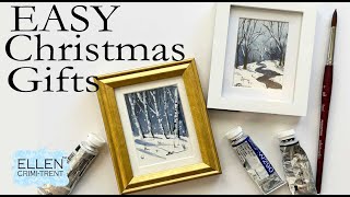 EASY Watercolor Christmas gifts/ DIY Christmas