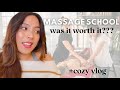 VLOG: talking about my massage school experience, 2023 vision board, makeup + fashion!