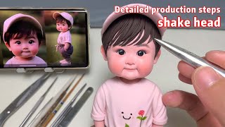 Sculpting a Cute Child Bobblehead from Clay | Handmade Art