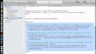 iPhone/iPad Tutorial & Lesson 18: UISplitView Controller & UIPopoverView Controller
