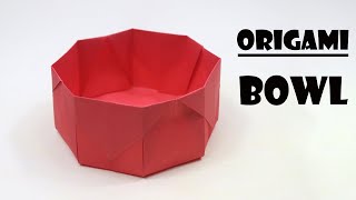 How to Make a Paper Bowl - Origami Bowl instructions