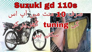 SUZUKI GD 110 TUNING AT HOME IN JUST 10 MINUTES |KASHIF SUZUKI CENTRE |