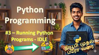 03 - Programming in Python - Newbie to Pro Series - Running Python Programs in IDLE (Tamil)
