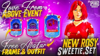 Love From Above Event In PUBG Mobile | Free Rosy Sweetie Set | New Event PUBGM