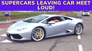 Supercars Leaving Car Meet LOUD! (No Way)...