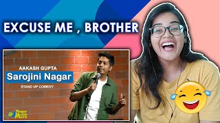 Sarojini Nagar REACTION | Excuse Me Brother | Stand-Up Comedy by Aakash Gupta | Neha M