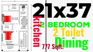 #21x37 #housedesign #homedesign #civil #21 x 37 2bhk house plan @CivilengineerManoranjankumar