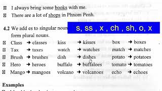 English Khmer Grammar, plural nouns, part 5: នាមពហុវចនៈ