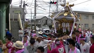 平成25年　寒川一之宮・八幡大神例大祭　神輿渡御＝お旅所着輿