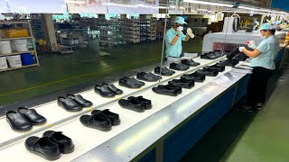 MASS PRODUCTION of SAFETY SHOES. Process of JAPANESE company making HIGH-QUALITY shoes in VIETNAM.