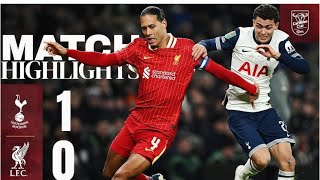 | Liverpool vs Tottenham Highlights | Intense 1-0 Battle | Carabao Cup Semi-Final