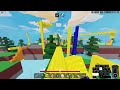 i broke new spear weapon with insane damage roblox bedwars