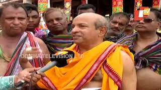 Ratha Yatra | Chariots of Holy Trinity reach Singhadwara in Odisha's Puri