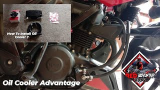 How to Install Oil Cooler ? | Yamaha SZ | Advantages | RED ADVENTURE VLOG