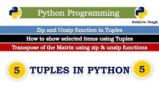 Python Data Structures : Tuples Part 5