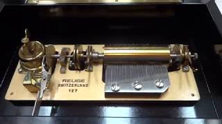 Vintage Reuge extended play interchangeable cylinder music box