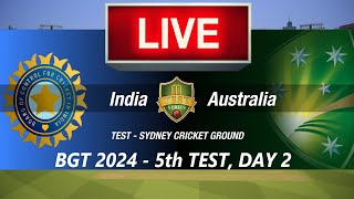 🛑5th TEST LIVE- INDIA vs AUSTRALIA🛑BGT 2024🛑AUS vs IND🛑CRICKET 24 GAMEPLAY🛑LIVE MATCH STREAMING🏏🏆🏏