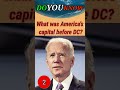 USA capital before DC | US | America | GK Question | GK In English | GK Question and Answer #shorts