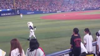 2016プロ野球オールスターゲーム第２戦終了後 パ・リーグマスコットの皆さんによるパフォーマンス