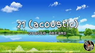 Gracie Abrams - 21 (acoustic)