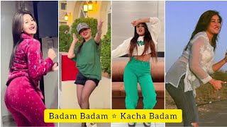 Badam Badam Kacha Badam Reels Anjali Arora VS Jannat Zubair VS Gima Ashi VS Sofia Ansari #Shorts