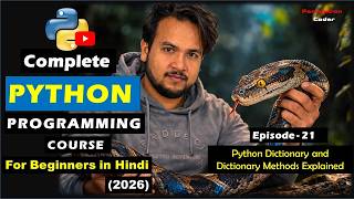 Python Dictionaries & Dictionary Methods Explained | Key-Value Pairs | Python Tutorial - Episode 21
