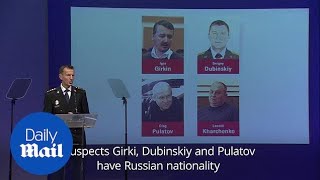 Dutch police chief names murder suspects in MH17 downing