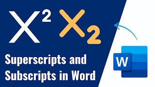 How to Insert Superscripts and Subscripts in Microsoft Word [EASY Word Tutorial]